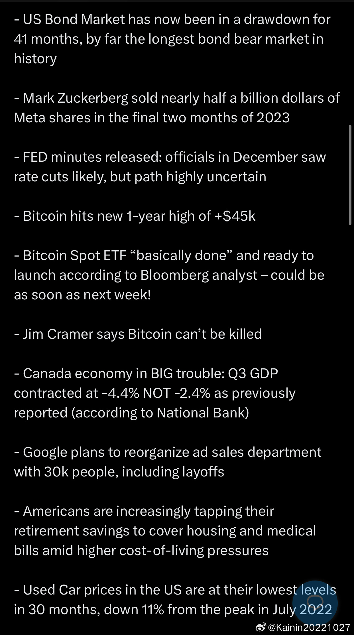 比特币准备以高价推出，BNB、HYPE、TAO和RNDR紧随其后