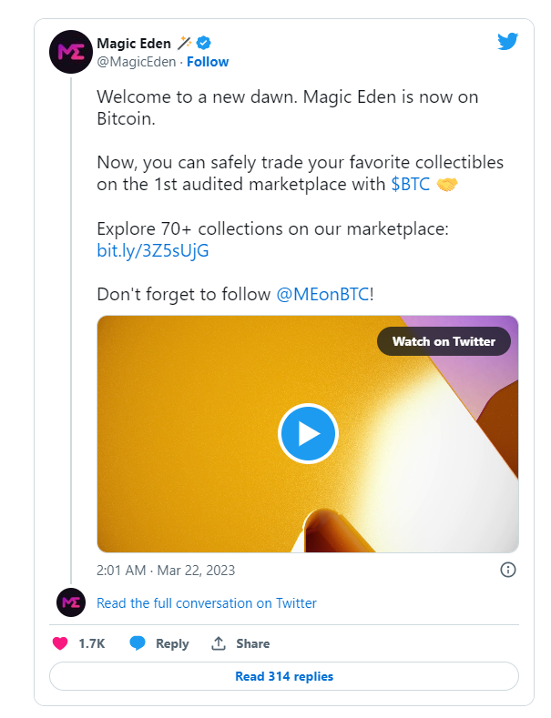 金色Web3.0日报，Magic Eden宣布新增支持BNB Chain，开启跨链新纪元