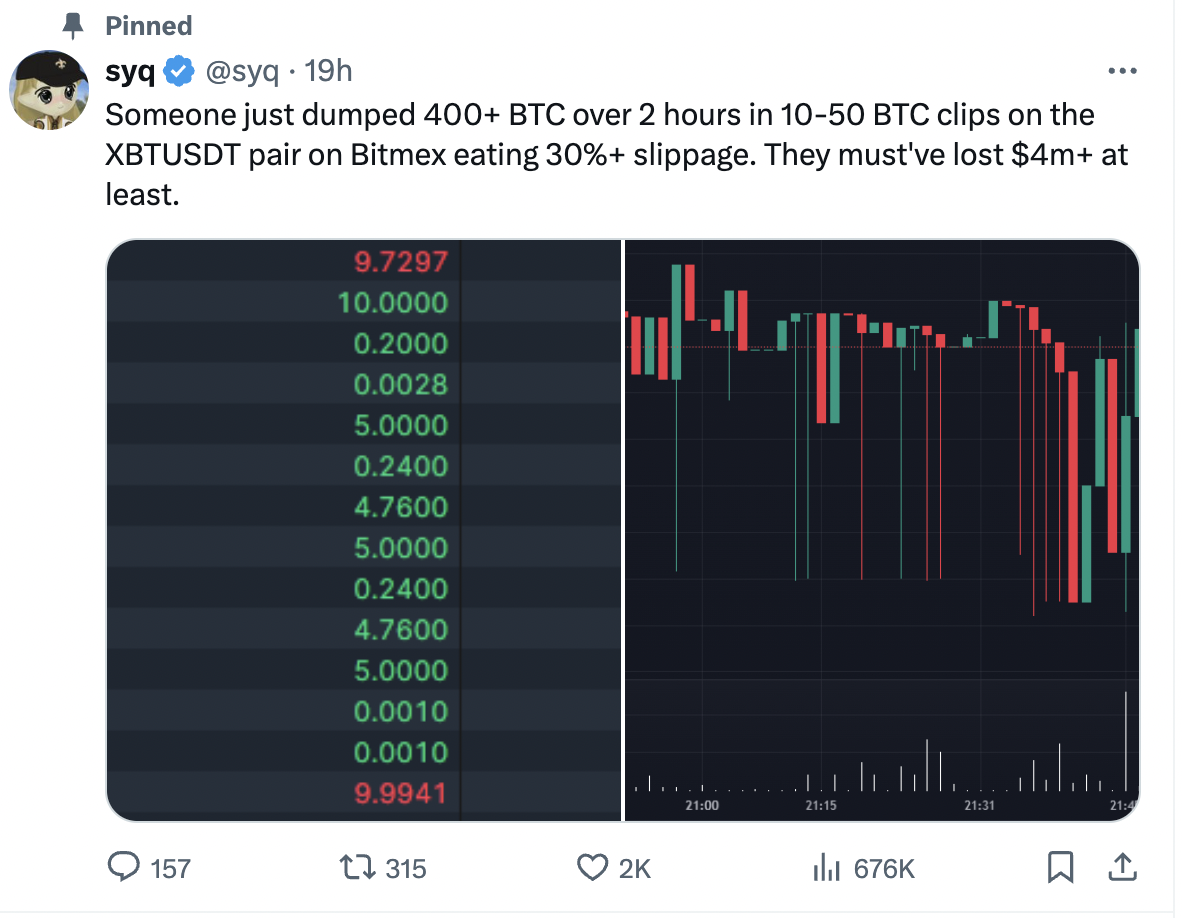 BTC再次闪崩引发清算风波，逾15亿美元Crypto资产受影响